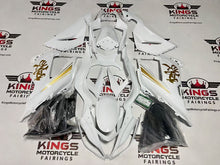 Fairings for Kawasaki Ninja ZX6R 636 (2013-2018) White, Gold Kanji at KingsMotorcycleFairings.com