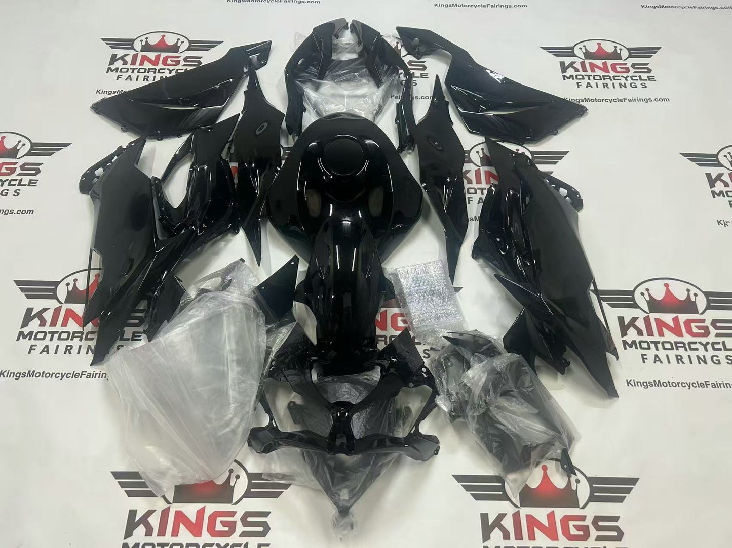 Fairings for Kawasaki Ninja ZX6R 636 (2019-2023) All Black at KingsMotorcycleFairings.com