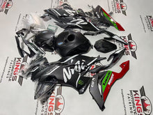 Fairings for Kawasaki Ninja ZX6R 636 (2019-2023) Faux Carbon Fiber, White, Green, Red at KingsMotorcycleFairings.com