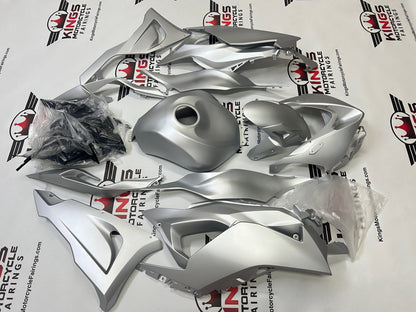 Fairings for Kawasaki Ninja ZX6R 636 (2024-2025) All Satin Silver at KingsMotorcycleFairings.com