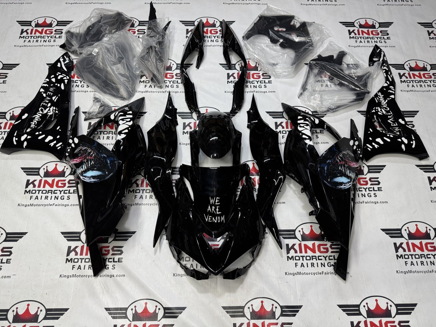 Fairings for Kawasaki Ninja ZX6R 636 (2024-2025) Black Venom at KingsMotorcycleFairings.com