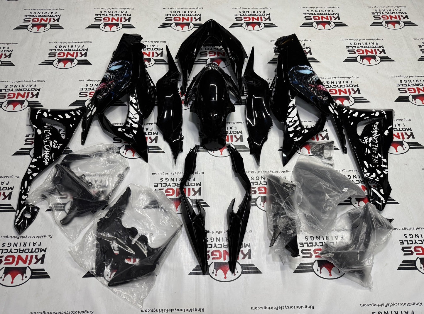 Fairings for Kawasaki Ninja ZX6R (2024-2025) Black Venom at KingsMotorcycleFairings.com