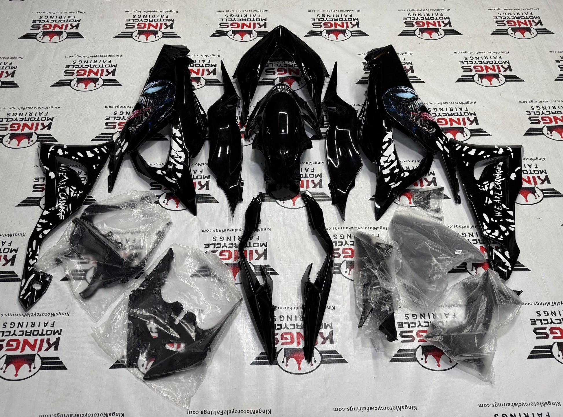 Fairings for Kawasaki Ninja ZX6R (2024-2025) Black Venom at KingsMotorcycleFairings.com