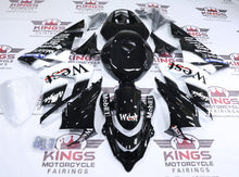 Fairings for Kawasaki ZX10R (2004-2005) Black, White Mobile1 West at KingsMotorcycleFairings.com