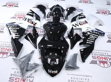 Fairings for Kawasaki ZX10R (2004-2005) Black, White Mobile1 West from KingsMotorcycleFairings.com