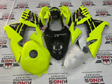 Fairings for Kawasaki ZX 10R (2004-2005) Hi-Vis Neon Yellow, Black at KingsMotorcycleFairings.com