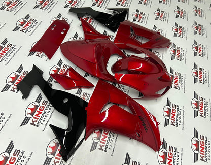 Fairings for Kawasaki ZX10R (2006-2007) Candy Red, Black at KingsMotorcycleFairings.com