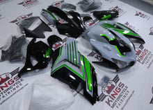 Fairings for Kawasaki ZX14R Fairings (2006-2011) Nardo Gray, Black, Green at KingsMotorcycleFairings.com