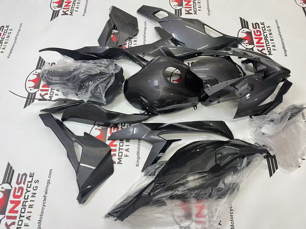 Fairings for Kawasaki ZX4RR (2019-2025) All Faux Carbon Fiber from KingsMotorcycleFairings.com
