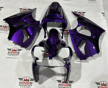 Fairings for Kawasaki ZX6R 636 (2000-2002) Purple, Black Tribal at KingsMotorcycleFairings.com