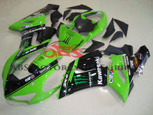 Fairings for Kawasaki ZX6R 636 (2005-2006) Green Monster, Black from KingsMotorcycleFairings.com