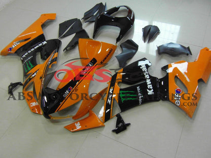 Fairings for Kawasaki ZX6R 636 (2005-2006) Orange Monster, Black at KingsMotorcycleFairings.com
