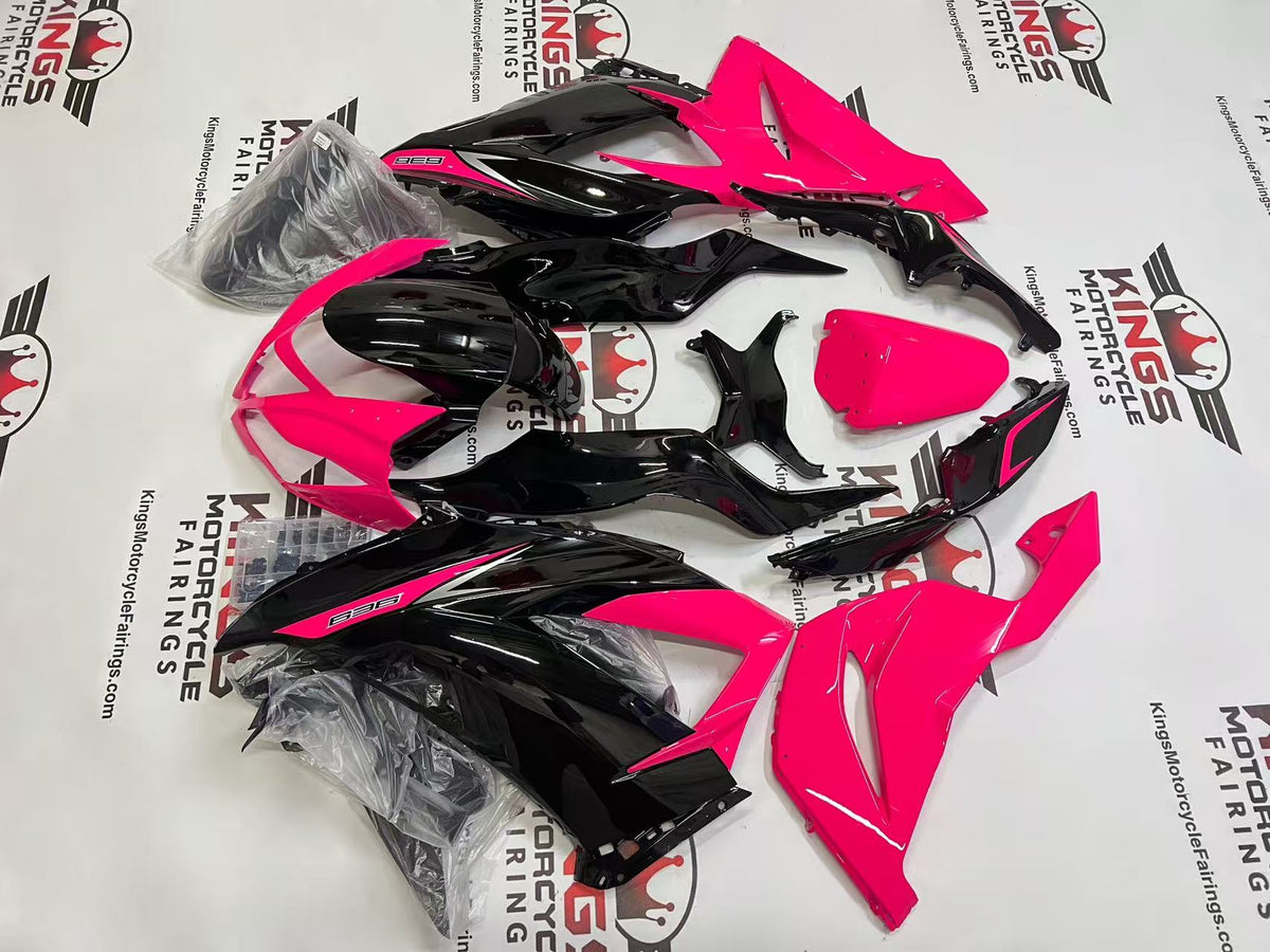Fairings for Kawasaki ZX6R 636 (2013-2018) Pink, Black at KingsMotorcycleFairings.com