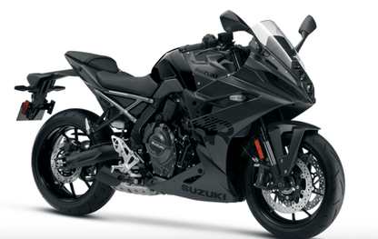 Fairings for Suzuki GSX-8R (2024-2025) Flat Black, Gloss Black from KingsMotorcycleFairings.com