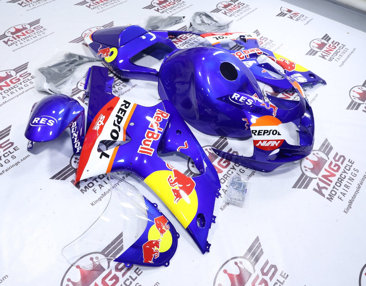 Fairings for Suzuki GSXR1000 (2000-2002) Blue RedBull from KingsMotorcycleFairings.com