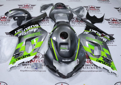 Fairings for Suzuki GSXR600 (2000-2003) Green, Gray Telefonica from KingsMotorcycleFairings.com