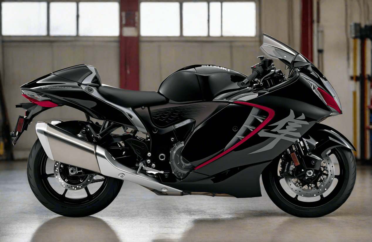 Fairings for Suzuki Hayabusa (2021-2025) Black, Silver, Red at KingsMotorcycleFairings.com