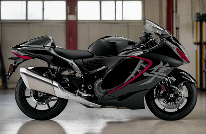 Fairings for Suzuki Hayabusa (2021-2025) Black, Silver, Red at KingsMotorcycleFairings.com