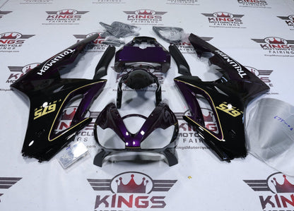 Fairings for Triumph Daytona 675 (2006-2008) Purple, Black, Gold at KingsMotorcycleFairings.com