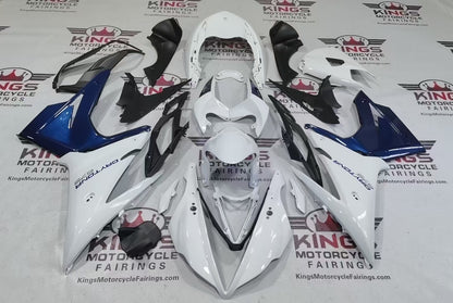 Fairings for Triumph Daytona 675 (2013-2016) White, Blue from KingsMotorcycleFairings.com
