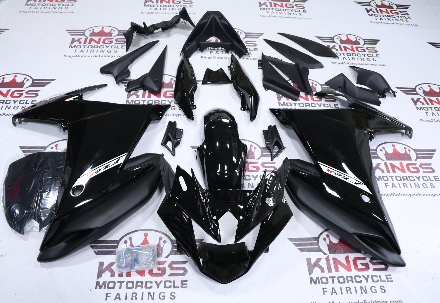 Fairings for Yamaha FZ6R (2009-2015) Black Gloss from KingsMotorcycleFairings.com