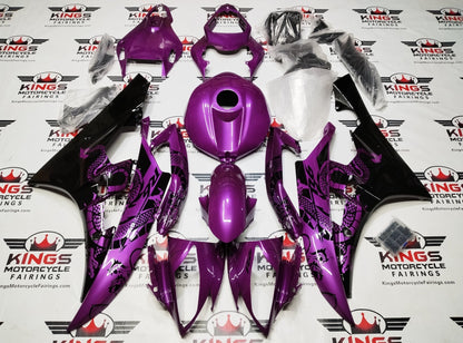 Fairings for Yamaha R6 (2006-2007) Purple, Black Dragon from KingsMotorcycleFairings.com