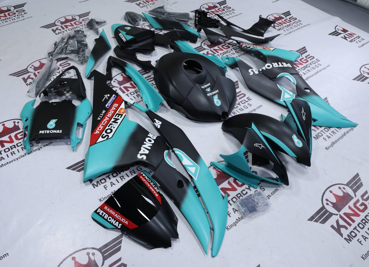 Fairings for Yamaha R6 (2008-2016) Matte Black, Matte Blue Petronas at KingsMotorcycleFairings.com