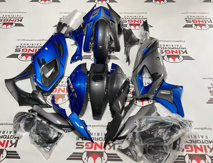 Fairings for Yamaha R7 (2021-2025) Faux Carbon Fiber, Blue at KingsMotorcycleFairings.com