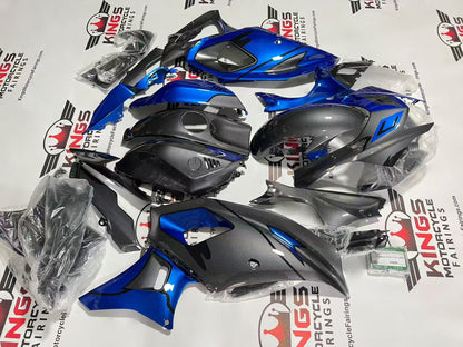 Fairings for Yamaha R7 (2021-2025) Faux Carbon Fiber, Blue from KingsMotorcycleFairings.com