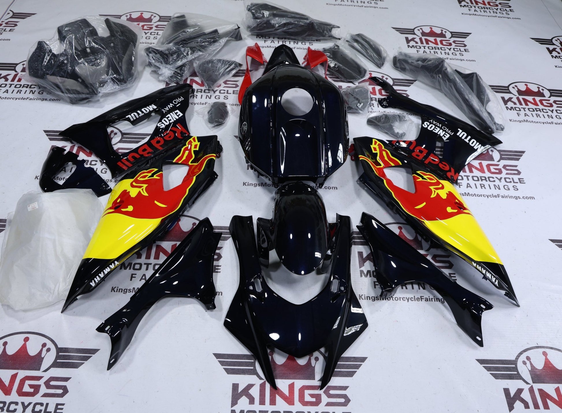 Fairings for Yamaha R7 (2021-2025) Navy Blue, Yellow, RedBull from KingsMotorcycleFairings.com