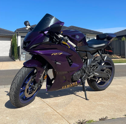 Fairings for Yamaha R7 (2021-2025) Purple Gloss, Gold at KingsMotorcycleFairings.com
