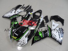 Suzuki GSXR600 (2011-2023) Black, White & Green Monster 46 Fairings at KingsMotorcycleFairings.com