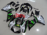 Suzuki GSXR600 (2011-2023) Black, White & Green Monster 46 Fairings