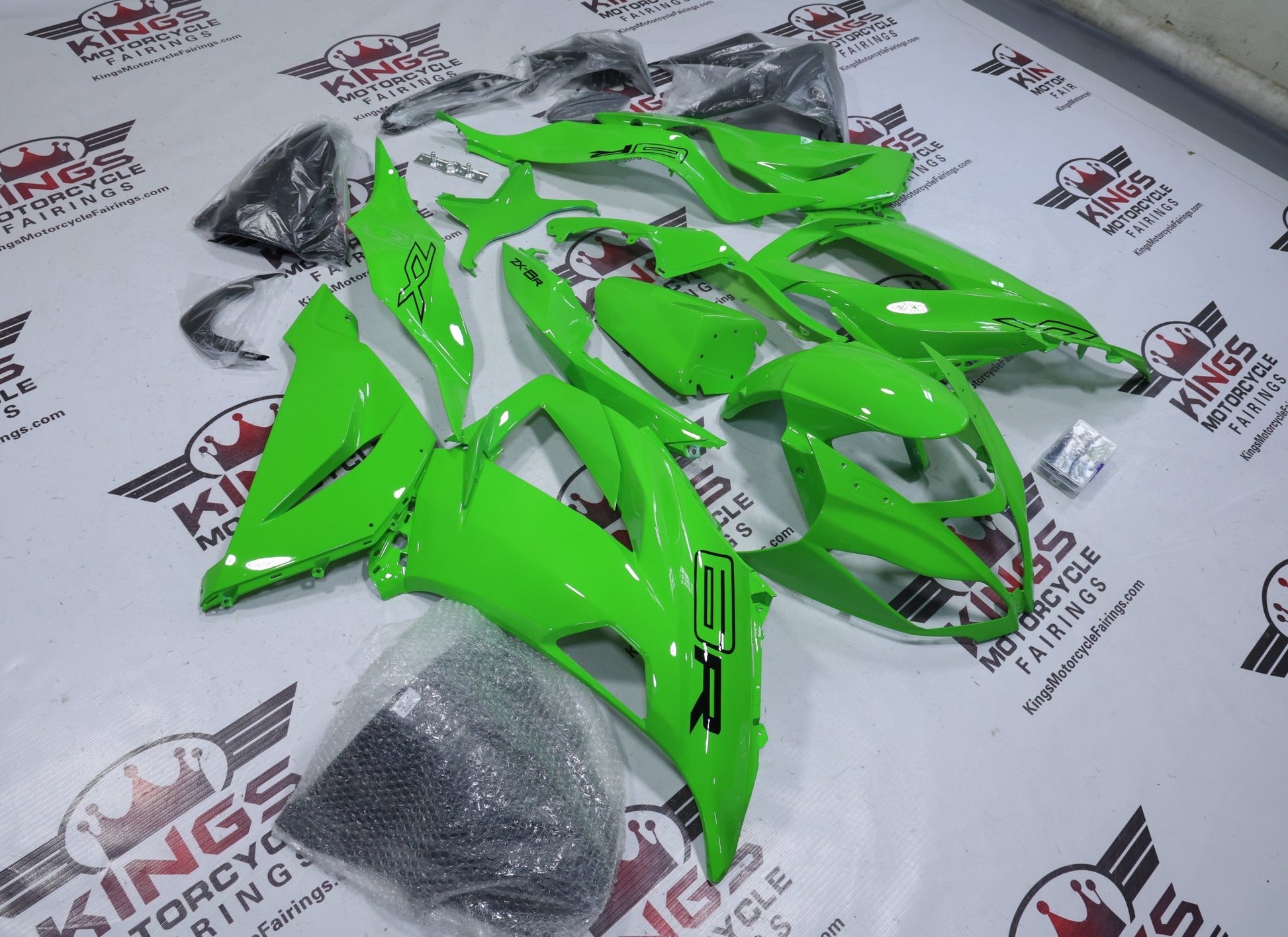 Green Fairings for Kawasaki ZX6R 636 (2013-2018) from KingdMotorcycleFairings.com