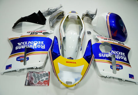 HONDA CBR1100XX SUPER BLACKBIRD (1996-2007) White, Blue Rothmans at KingsMotorcycleFairings.com
