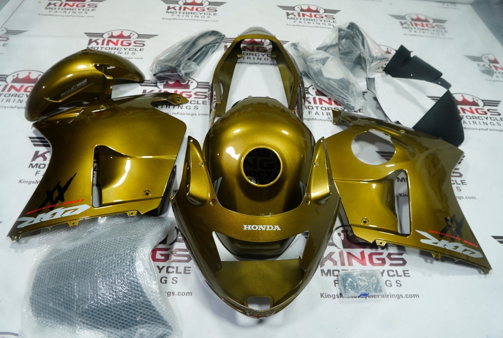 HONDA CBR1100XX Super Blackbird Fairings (1996-2007) Gold Bronze at KingsMotorcycleFairings.com