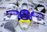 HONDA CBR1100XX Super Blackbird Fairings (1996-2007) White, Blue, Yellow Rothmans from KingsMotorcycleFairings.com