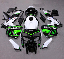 HONDA CBR 600 Fairings (2005-2006) Black, White, Green Monster Energy at KingsMotorcycleFairings.com