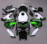 HONDA CBR 600 Fairings (2005-2006) Black, White, Green Monster Energy at KingsMotorcycleFairings.com