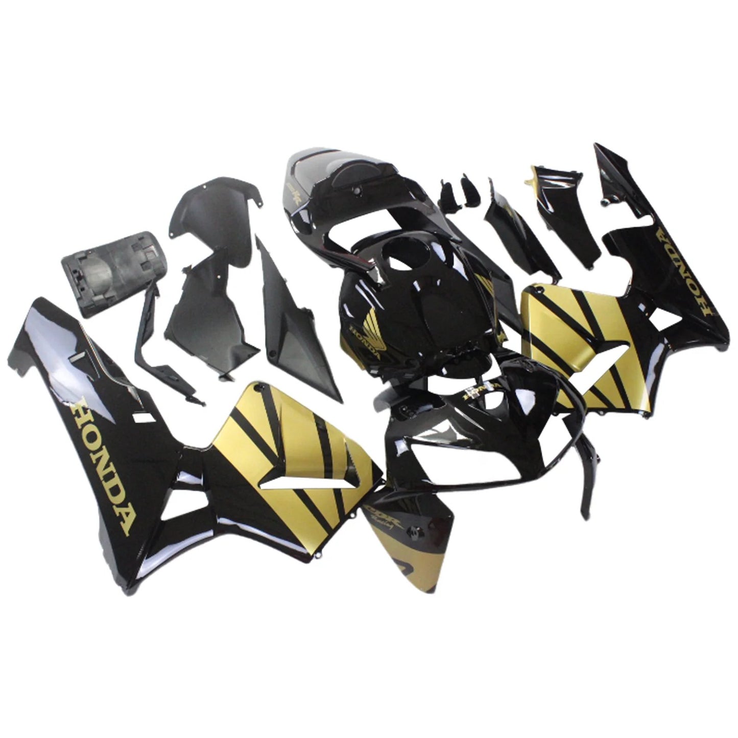 HONDA CBR600RR Fairings (2005-2006) Gold, Black at KingsMotorcycleFairings.com
