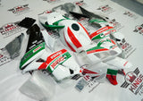HONDA CBR 600RR Fairings (2005-2006) White, Green, Red Castrol Stripe at KingsMotorcycleFairings.com
