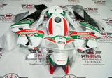 HONDA CBR600RR Fairings (2005-2006) White, Green, Red Castrol Stripe at KingsMotorcycleFairings.com