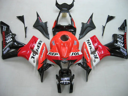 HONDA CBR 600RR Fairings (2007-2008) Orange, Red, Black, White Repsol at KingsMotorcycleFairings.com
