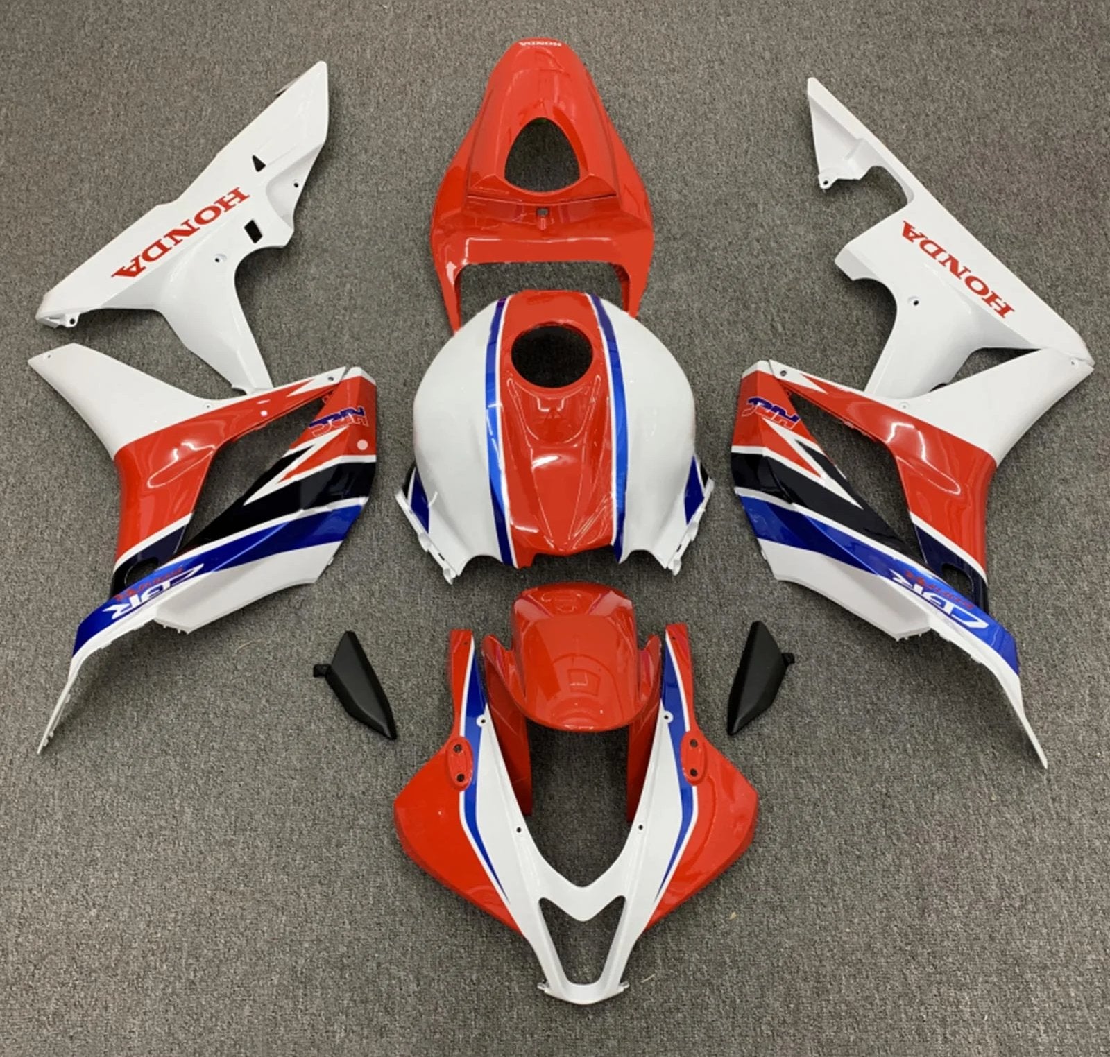HONDA CBR 600 Fairings (2007-2008) White, Red, Blue HRC at KingsMotorcycleFairings.com