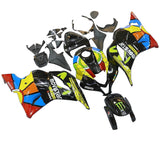 HONDA CBR 600RR Fairings (2009-2012) Black Multicolored Movistar at KingsMotorcycleFairings.com