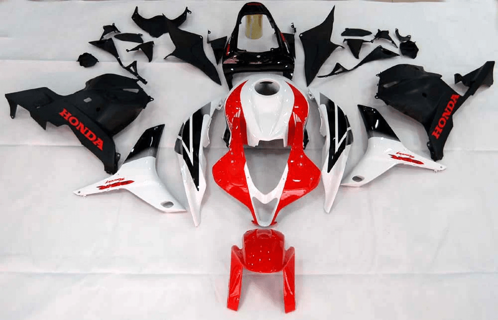 HONDA CBR 600 Fairings (2009-2012) Black, Red, White at KingsMotorcycleFairings.com