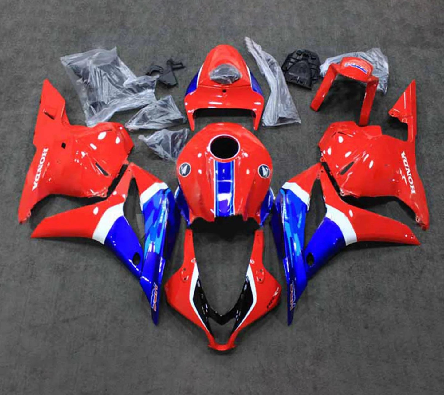 HONDA CBR 600 Fairings (2009-2012) Red, Blue, White HRC at KingsMotorcycleFairings.com