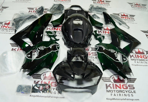 HONDA CBR600RR Fairings (2013-2023) Green, Dark Gray, Black, Bull at KingsMotorcycleFairings.com