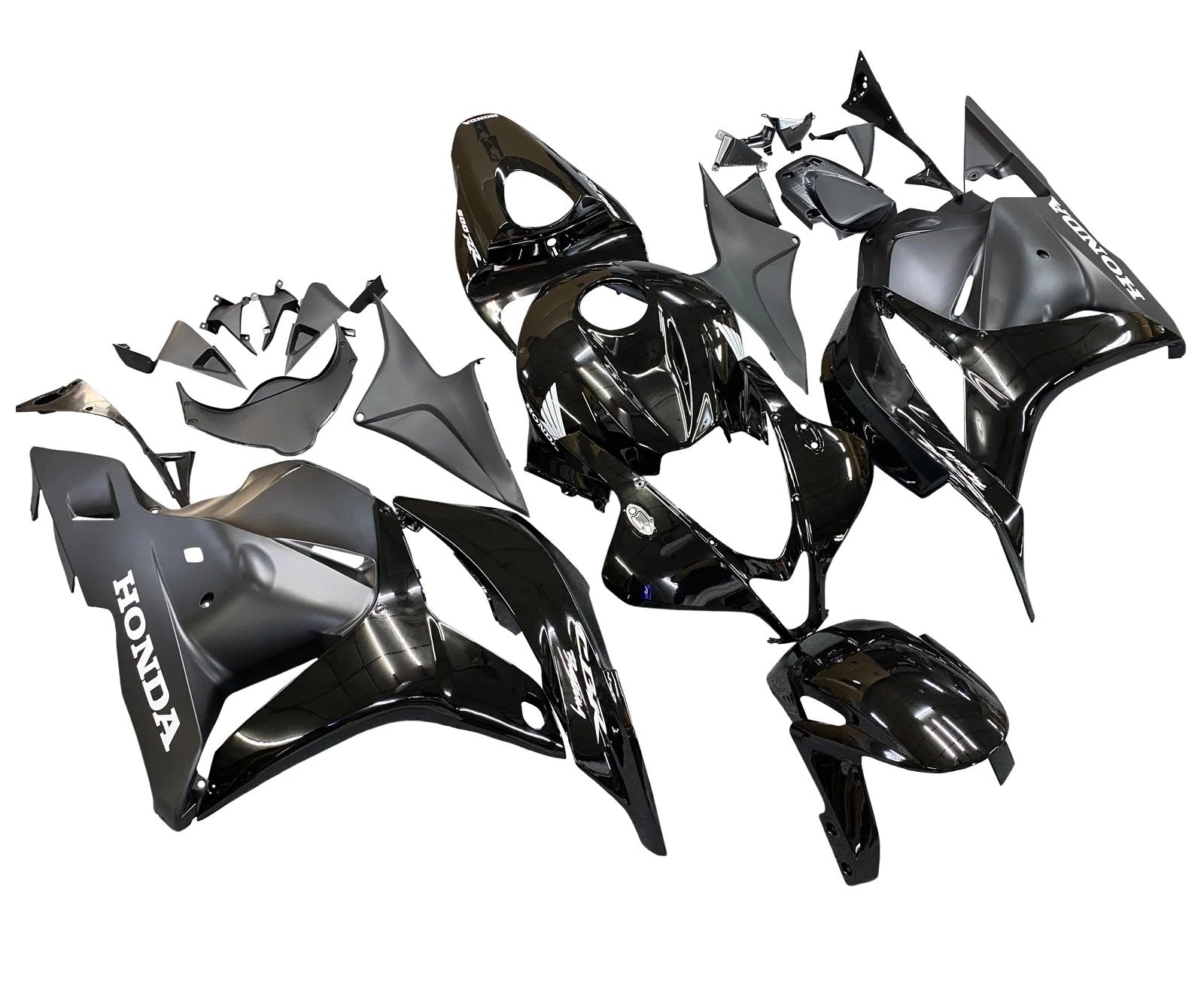 HONDA CBR 600RR (2009-2012) Black, Matte Black Fairings at KingsMotorcycleFairings.com
