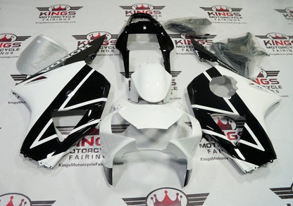 HONDA CBR900RR 954 Fairings (2002-2003) White, Black at KingsMotorcycleFairings.com